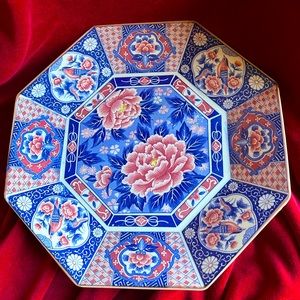 Vintage Japanese Tajimi Toyo Porcelain Chrysanthemum Plate